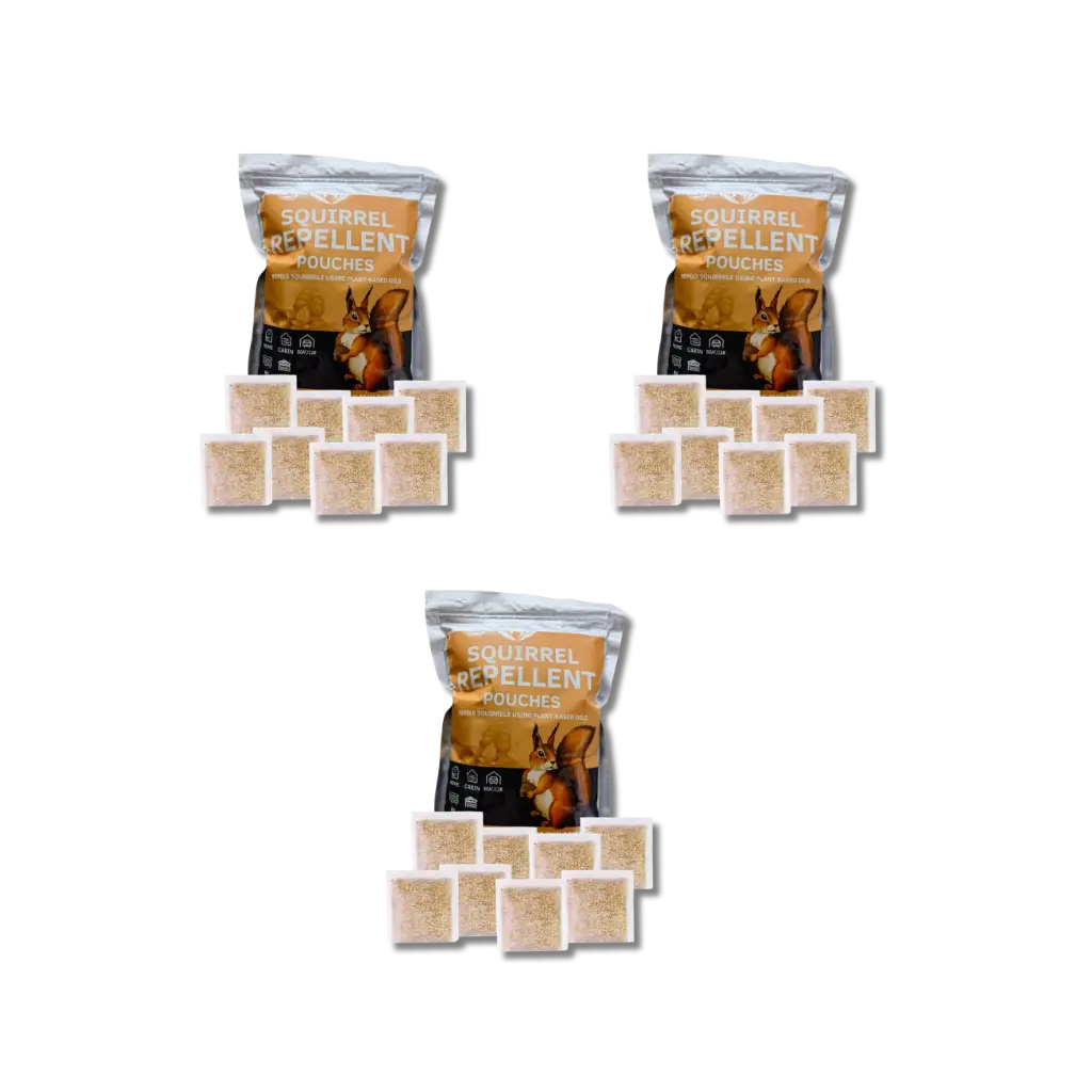 Squirrel Pouches Natural Peppermint Deterrent