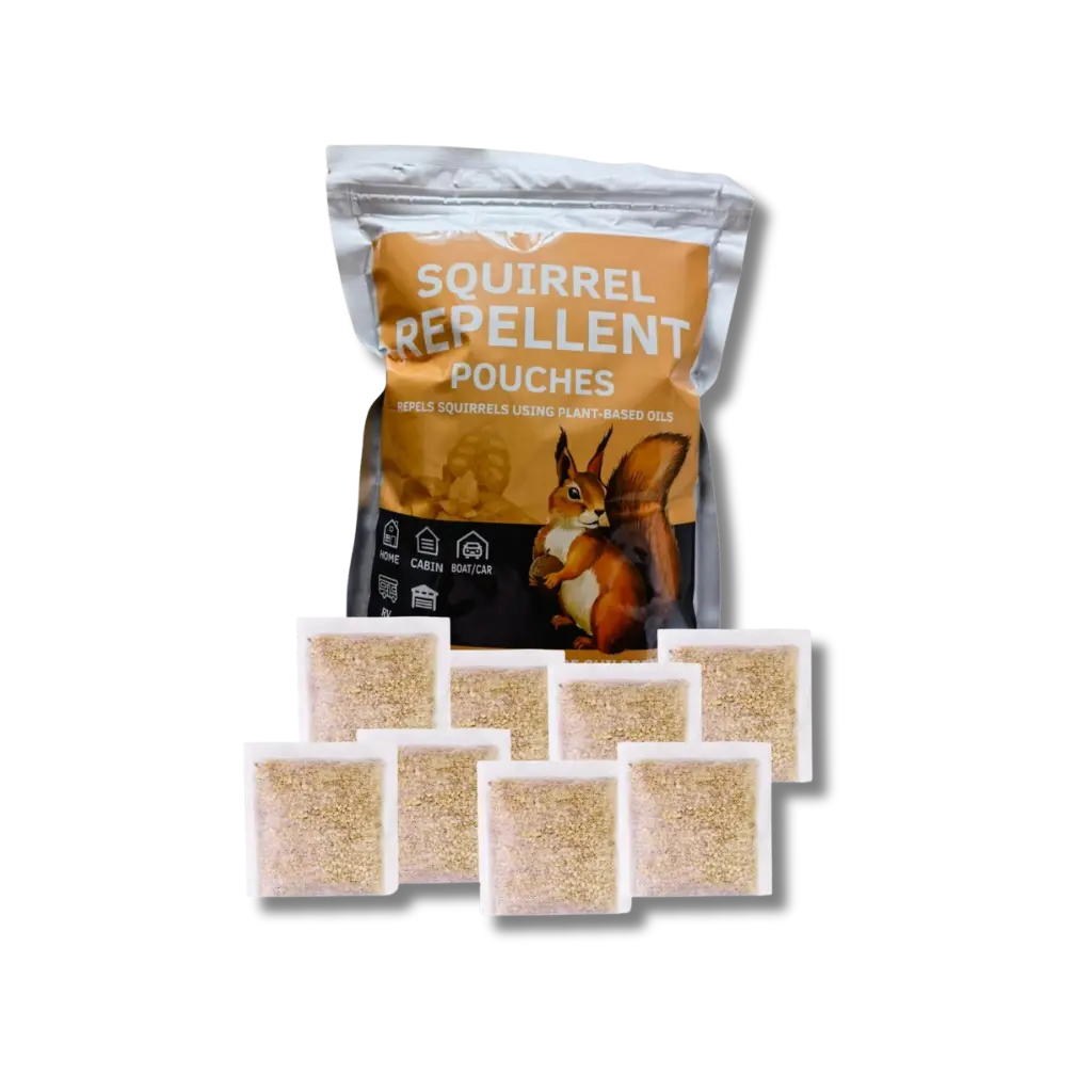 Squirrel Pouches Natural Peppermint Deterrent